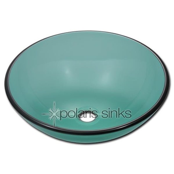 Polaris Sinks Polaris Sink P106E Emerald Colored Glass Vessel Sink P106E